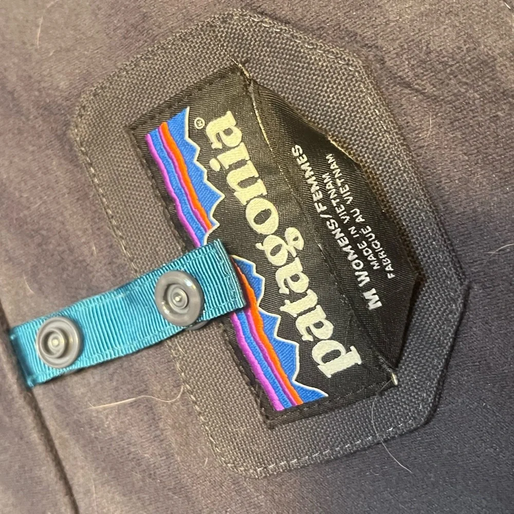 Patagonia Stormdrift 3-in-1 Parka Charcoal Teal Smolder Blue Women's Medium - Picture 9 of 11